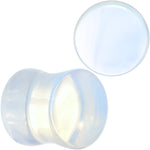 1/2 Argenon Opalite Natural Stone Saddle Plug Set