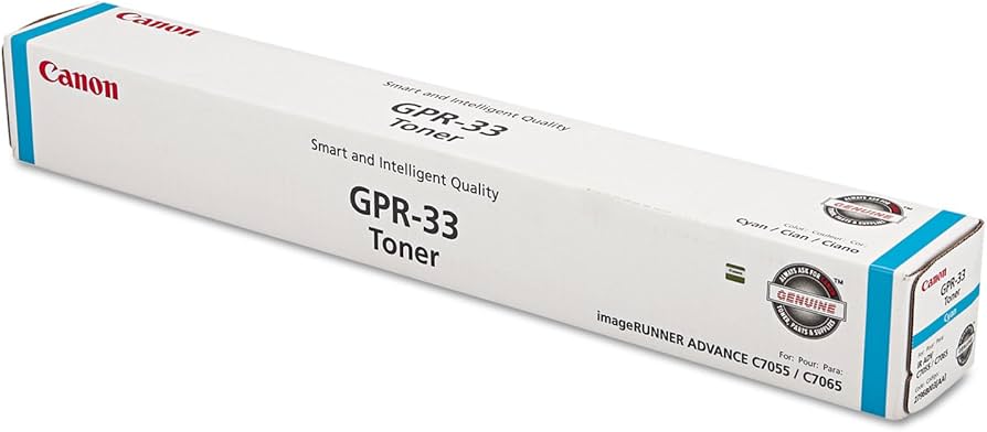 New, Pre-Owned - Canon GPR-33 Cyan Toner Cartridge, 2796B003AA