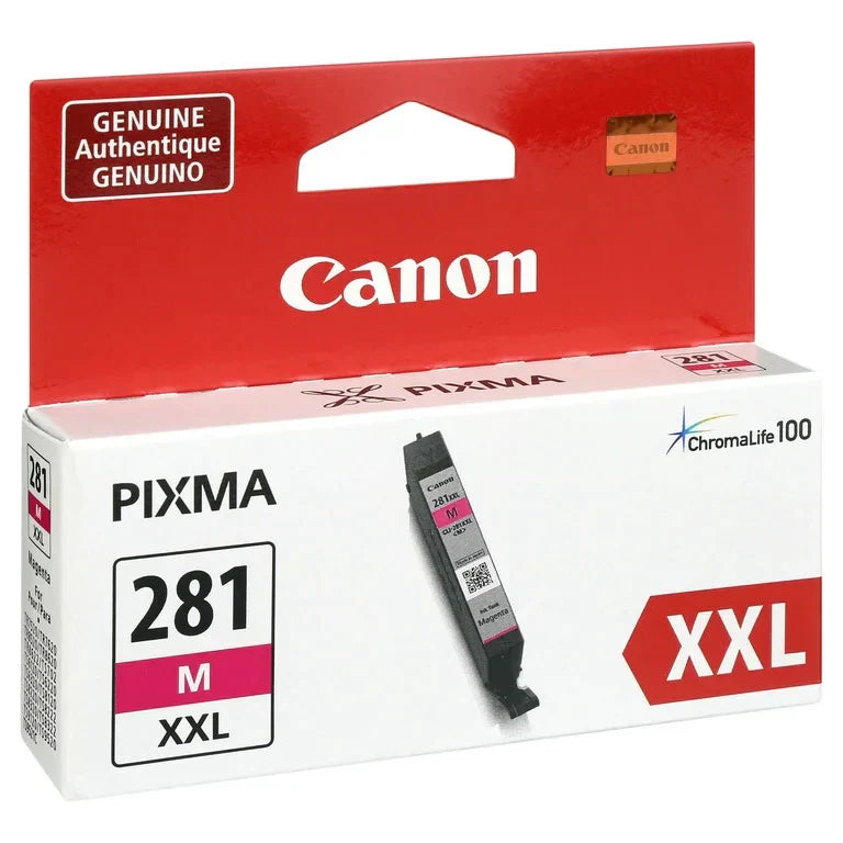 New, Pre-Owned - Canon 281 XXL Extra High Yield Magenta Ink Cartridge, 1981C001