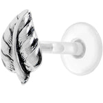 Sterling Silver 925 Leaf Tragus Earring Stud