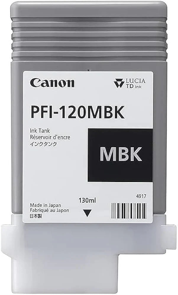 New, Pre-Owned - Canon PFI-120 Matte Black High-Yield Ink Cartridge, 2884C001AA