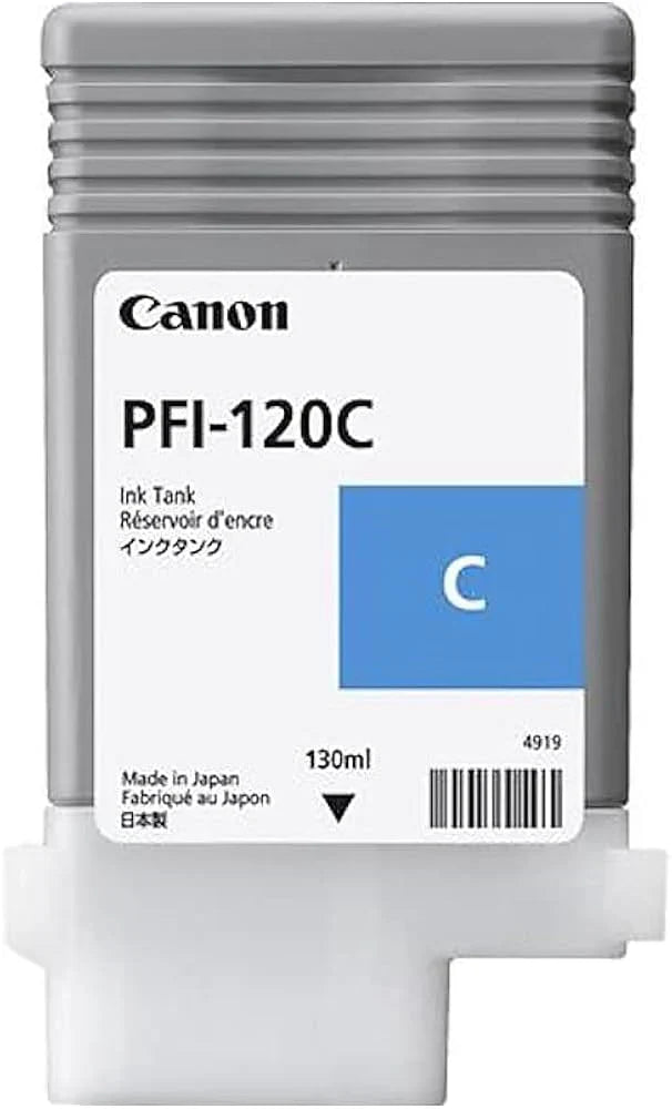 New, Pre-Owned - Canon PFI-120 Cyan High-Yield Ink Cartridge, 2886C001AA
