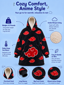 naruto  Akatsuki Blanket Hoodie