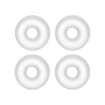 14G Clear Rubber O-Ring 4-Pack