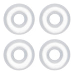 12G Clear Rubber O-Ring 4-Pack