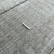 Sterling Silver 1.3mm Ball  Nose Bone