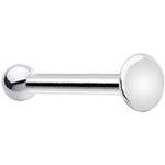 Sterling Silver 2mm Flat Disc Nose Bone