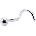 Sterling Silver 2mm Ball Nose Ring