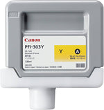 New, Pre-Owned -  PFI-303Y Standard-Yield Yellow Ink Cartridge, 2961B001AA