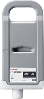 New, Pre-Owned - Canon PFI-703MBK Standard Yield Mattle Black Ink Cartridge, 2962B001AA