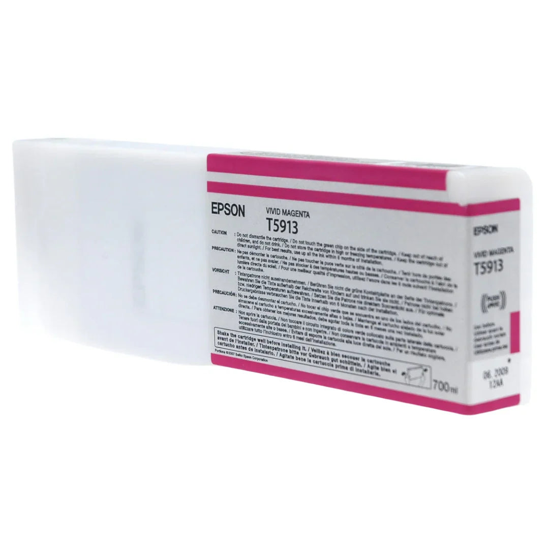 New, Pre-Owned - Epson T5913 Vivid Magenta UltraChrome K3 Ink Cartridge, T591300