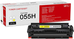 New, Pre-Owned - Canon 055H High-Yield Yellow Laser Toner Cartridge, 3017C001