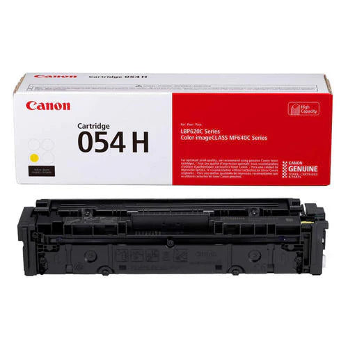 New, Pre-Owned - Canon 054H High-Yield Yellow LaserJet Toner Cartridge, 3025C001