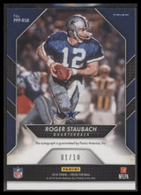 Roger Staubach 2016 Panini Prizm #PPP-RSB Patented Penmanship #/10