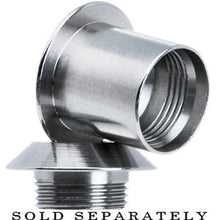 0G Stainless Steel Screw Fit Tunnel Plug Set