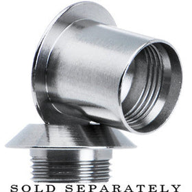 0G Stainless Steel Screw Fit Tunnel Plug Set