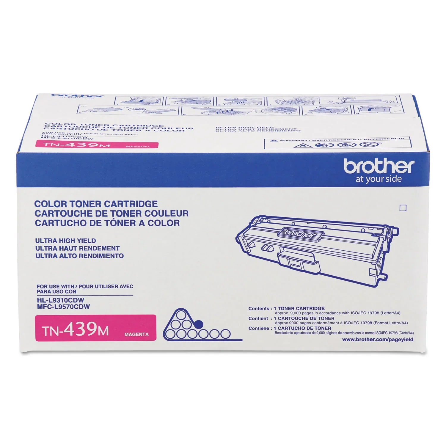 New, Pre-Owned - Brother TN-439 Extra High Yield Magenta Toner Cartridge, TN439M