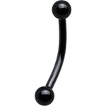 16G Black Electro Titanium Eyebrow Ring