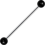 Black UV Acrylic Industrial Barbell 31mm