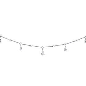 Clear Majestic Gem Teardrop Belly Chain