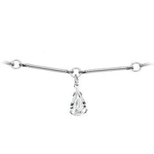 Clear Majestic Gem Teardrop Belly Chain