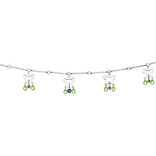 Zircon Blue Green Alluring Gem Butterfly Belly Chain