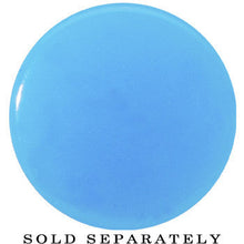 9/16 Blue Neon Glitter Saddle Plug