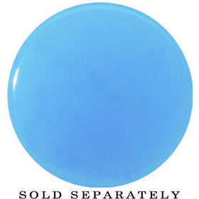 9/16 Blue Neon Glitter Saddle Plug