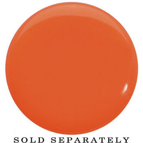28mm Orange Neon Glitter Saddle Plug