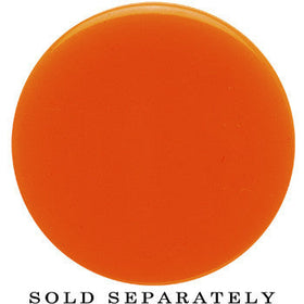 30mm Orange Neon Glitter Saddle Plug