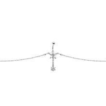 Clear Gem Floweret Flower Belly Chain