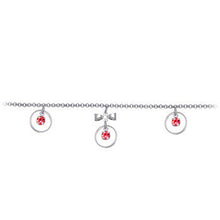 Pink Gem Circular Drop Bow Belly Chain