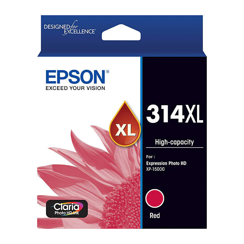 New, Pre-Owned - Epson 314XL High-Yield Red Inkjet Cartridge, T314XL820