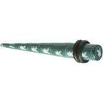2G Teal White Acrylic Playboy Rabbit Head Taper