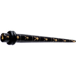 4G Black Yellow Acrylic Playboy Rabbit Head Taper
