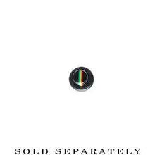 6G Acrylic Rasta Stripe Taper