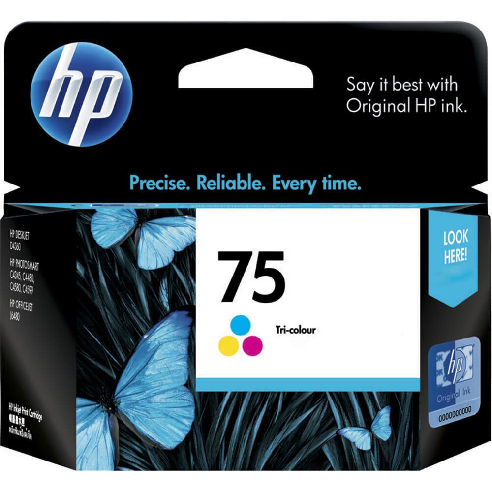 New, Pre-Owned - HP 75 (CB337WN) Color Ink Cartridge