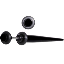 UV Black Acrylic Faux Taper Cheater Plug Set