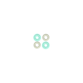 8G Glow in the Dark O-Ring 4-Pack