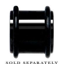 13mm Black Acrylic Straight Plug Pair