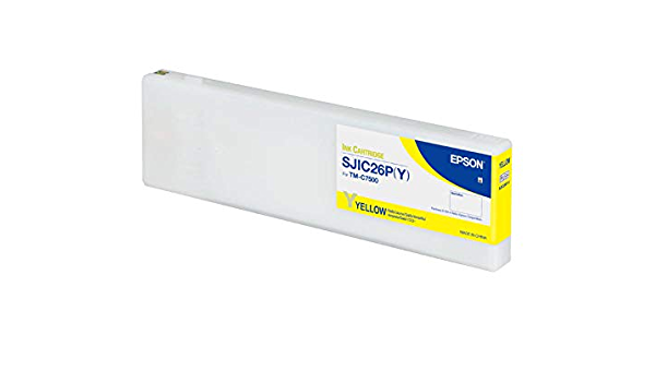 New, Pre-Owned - Epson SJIC26P Ribbon (Yellow) Ink Cartridge