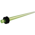 8G Green Acrylic Glow in the Dark Straight Taper