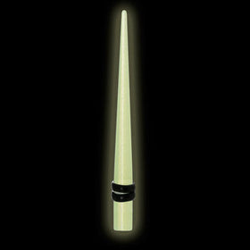 8G Green Acrylic Glow in the Dark Straight Taper