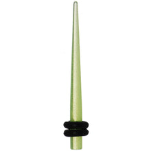 8G Green Acrylic Glow in the Dark Straight Taper