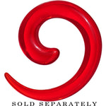 4G Red Acrylic Spiral Taper
