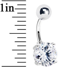 Clear Exquisite Cubic Zirconia Belly Ring