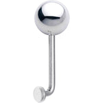 14G 8mm Steel Ball Vertical Hood Piercing -1/2 2mm Rise