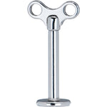 16G 10mm Steel Winding Key Top Labret Monroe