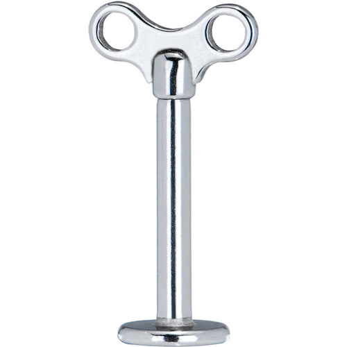 16G 10mm Steel Winding Key Top Labret Monroe
