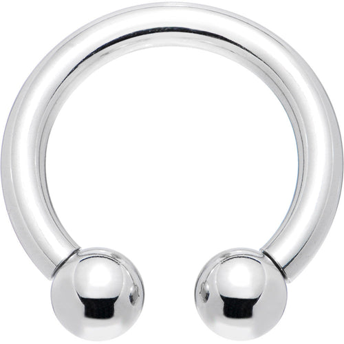 8G 5/8 Internally Threaded Steel Horseshoe Circular Barbell